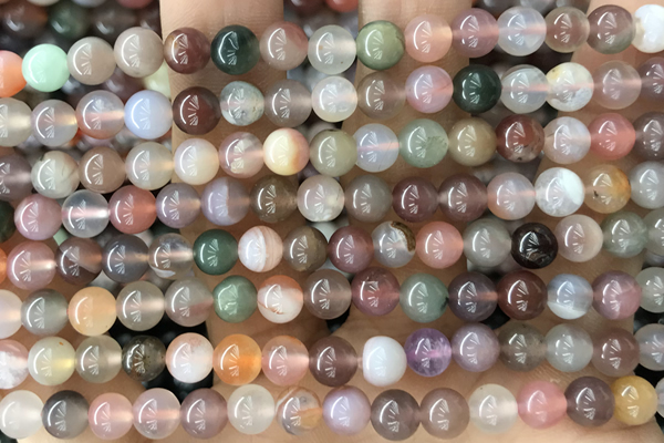 AGAT01 15 inches 6mm round agate gemstone beads