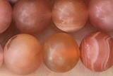 AGAT101 15 inches 8mm round matte red agate beads