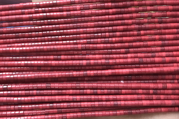 AGAT141 15 inches 2*2mm tyre oxidized agate beads