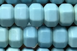 AGAT205 15 inches 4*6mm faceted hexagon oxidized agate beads