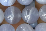 AGAT61 15 inches 10mm round blue lace agate beads