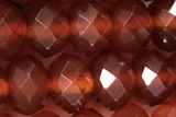 AGAT70 15 inches 5*8mm faceted rondelle red agate gemstone beads