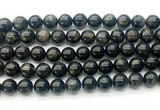 CAE323 15.5 inches 10mm round astrophyllite gemstone beads