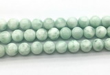 CAS305 15.5 inches 14mm round snowflake angelite gemstone beads