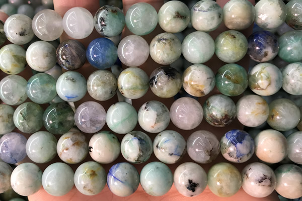 CHRY07 15 inches 10mm round chrysocolla gemstone beads