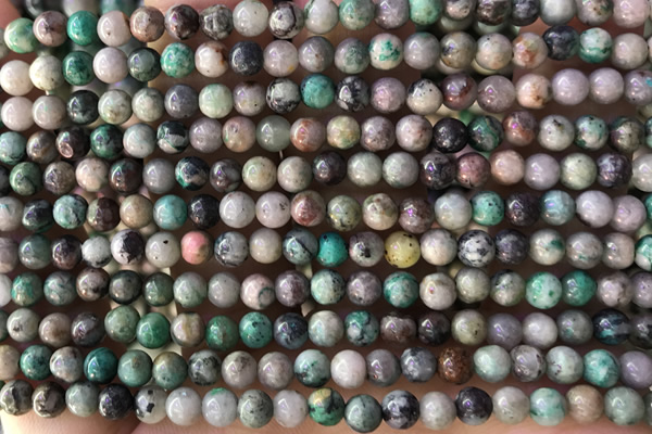 CHRY30 15 inches 4mm round chrysocolla gemstone beads