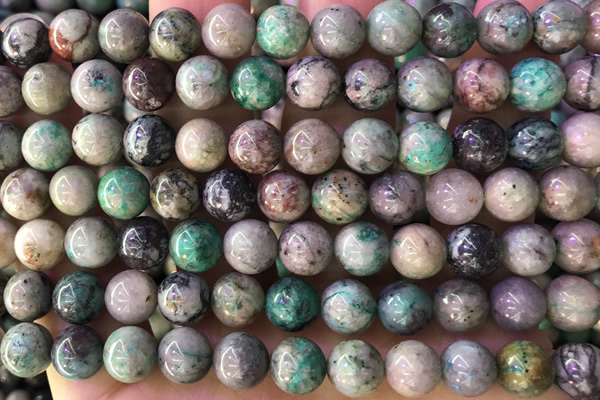 CHRY32 15 inches 8mm round chrysocolla gemstone beads