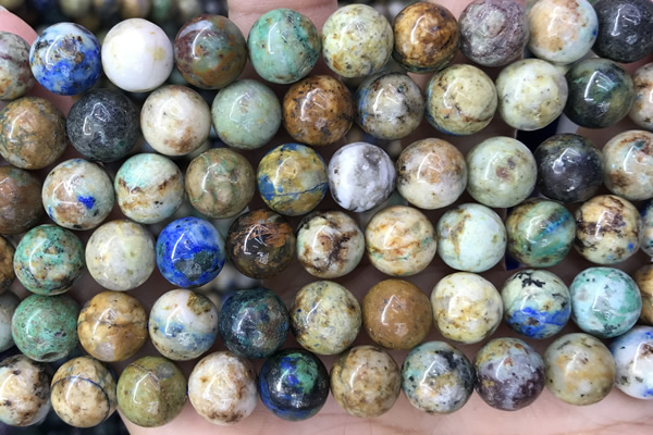 CHRY39 15 inches 10mm round chrysocolla gemstone beads