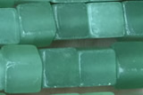CUBE166 15 inches 6mm cube green aventurine gemstone beads