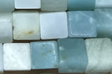 CUBE167 15 inches 6mm cube amazonite gemstone beads