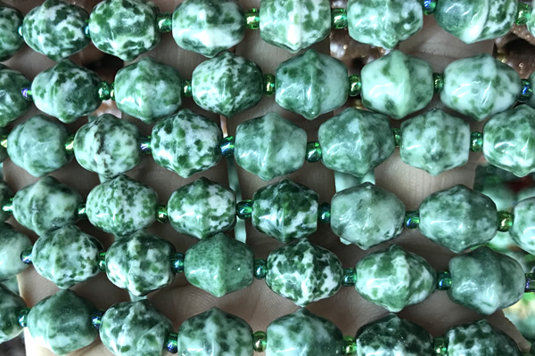 MIXE40 15 inches 9*11mm Qinghai jade gemstone beads