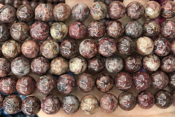 MJAS06 15 inches 10mm round Brazil red jasper gemstone beads