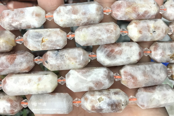 NUGG02 15 inches 12*25mm – 13*28mm faceted nuggets sunstone beads