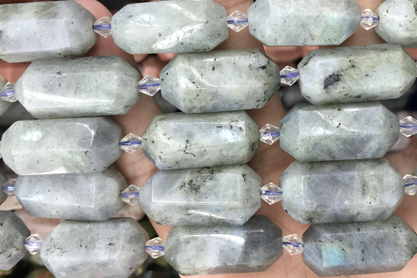 NUGG03 15 inches 12*25mm – 13*28mm faceted nuggets labradorite beads