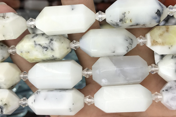 NUGG24 15 inches 12*25mm – 13*28mm faceted nuggets opal beads