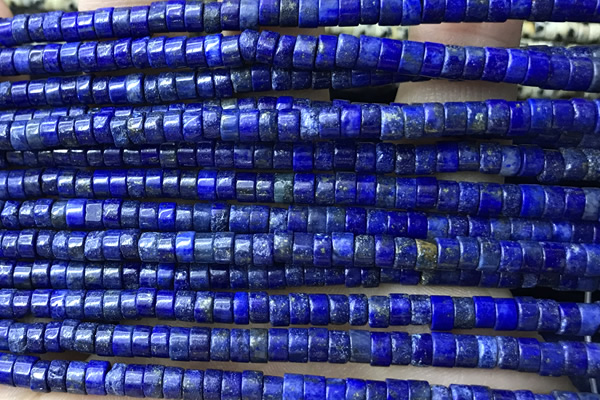 ROND82 15 inches 2*4mm heishi lapis lazuli gemstone beads