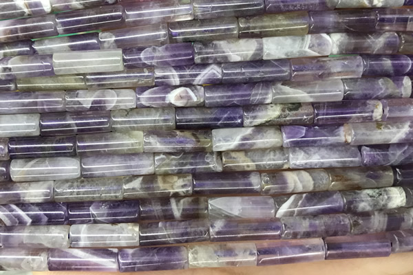 TUBE11 15 inches 4*13mm tube dogtooth amethyst gemstone beads