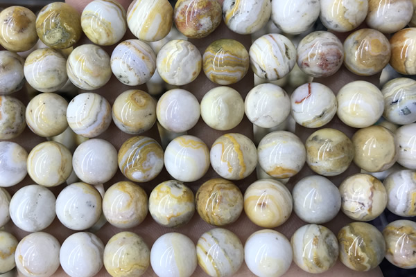 AGAT252 15 inches 10mm Indonesia crazy agate beads