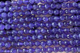 AMET20 15 inches 6mm faceted round natural amethyst beads