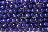 AMET21 15 inches 8mm faceted round natural amethyst beads