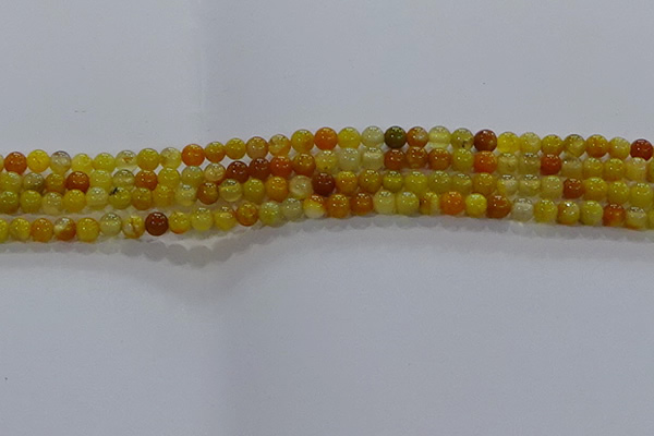 CAA1040 15.5 inches 4mm round dragon veins agate beads wholesale