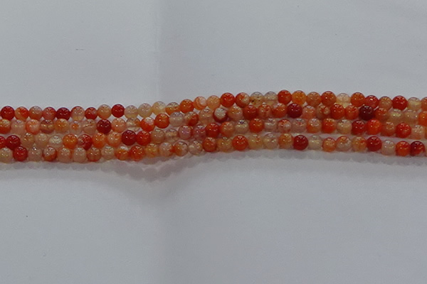 CAA1045 15.5 inches 4mm round dragon veins agate beads wholesale