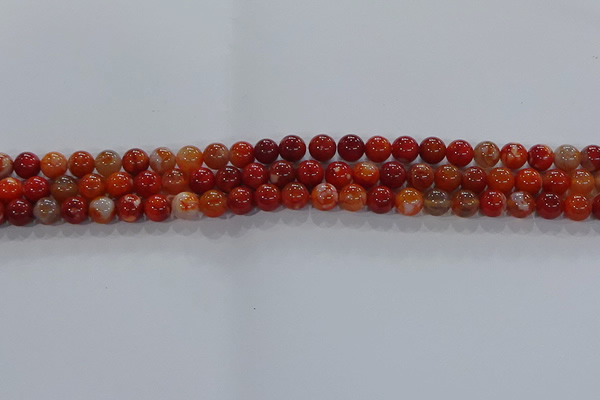 CAA1046 15.5 inches 6mm round dragon veins agate beads wholesale