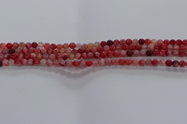 CAA1050 15.5 inches 4mm round dragon veins agate beads wholesale