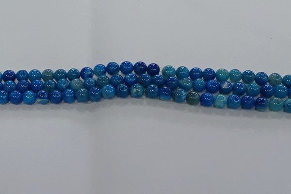CAA1056 15.5 inches 6mm round dragon veins agate beads wholesale