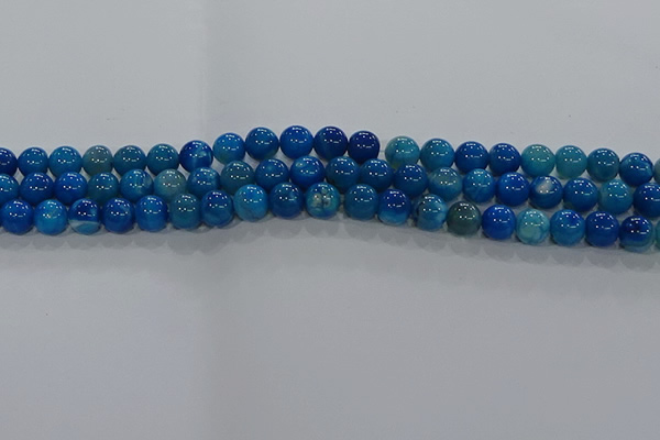 CAA1057 15.5 inches 8mm round dragon veins agate beads wholesale