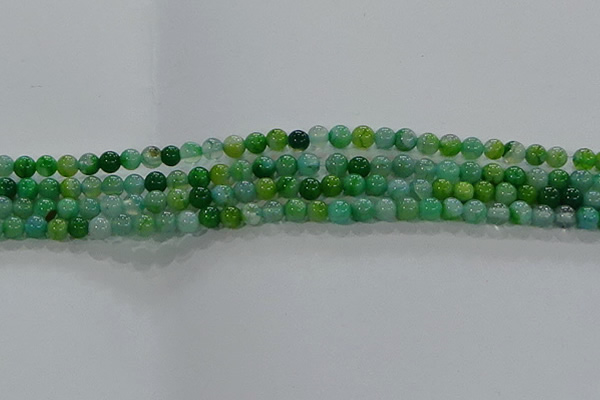 CAA1065 15.5 inches 4mm round dragon veins agate beads wholesale