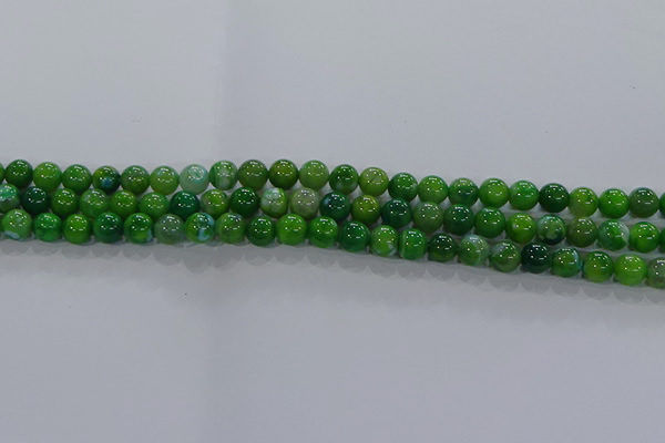 CAA1066 15.5 inches 6mm round dragon veins agate beads wholesale