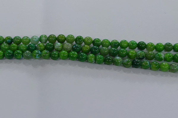 CAA1067 15.5 inches 8mm round dragon veins agate beads wholesale