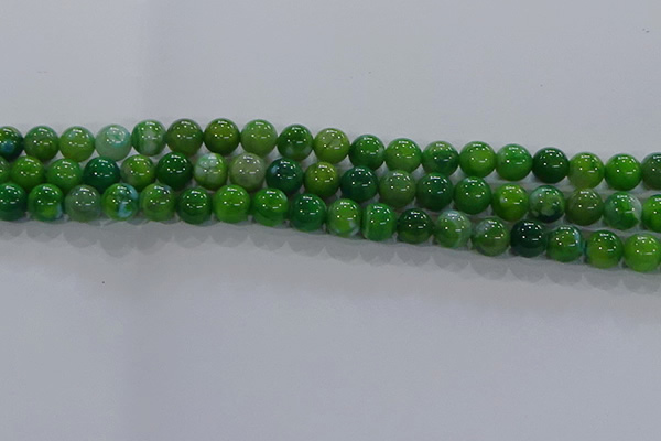 CAA1068 15.5 inches 10mm round dragon veins agate beads wholesale