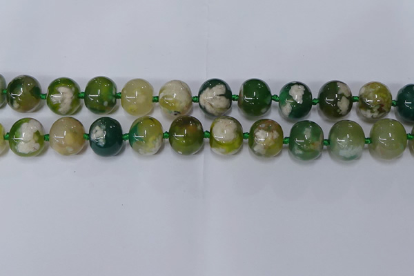 CAA1110 15.5 inches 15*18mm rondelle sakura agate gemstone beads