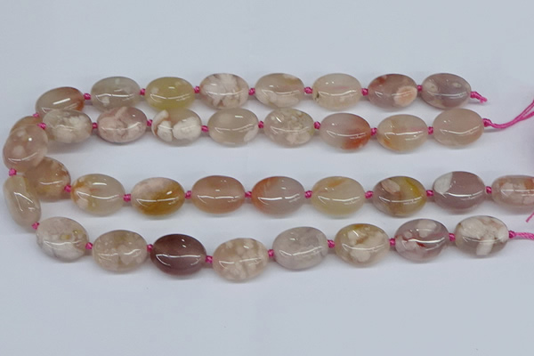CAA1120 15.5 inches 15*20mm nuggets sakura agate gemstone beads
