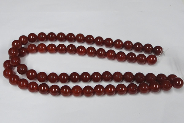 CAA113 15.5 inches 12mm round red agate gemstone beads wholesale