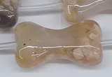 CAA1192 15.5 inches 22*40mm - 25*45mm bone sakura agate beads