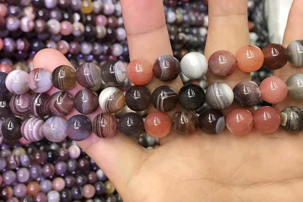 CAA1253 15.5 inches 10mm round Botswana agate beads wholesale