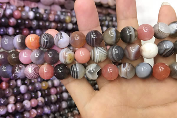 CAA1254 15.5 inches 12mm round Botswana agate beads wholesale