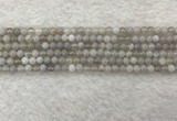 CAA1800 15.5 inches 4mm round banded agate gemstone beads