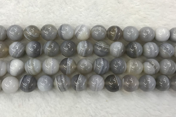 CAA1806 15.5 inches 16mm round banded agate gemstone beads