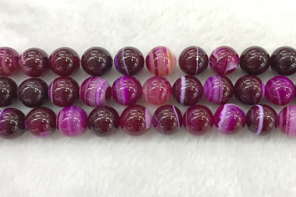 CAA1886 15.5 inches 16mm round banded agate gemstone beads