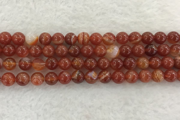 CAA1903 15.5 inches 10mm round banded agate gemstone beads
