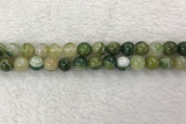 CAA1983 15.5 inches 10mm round banded agate gemstone beads