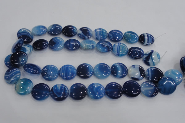 CAA208 15.5 inches 20mm flat round madagascar agate beads