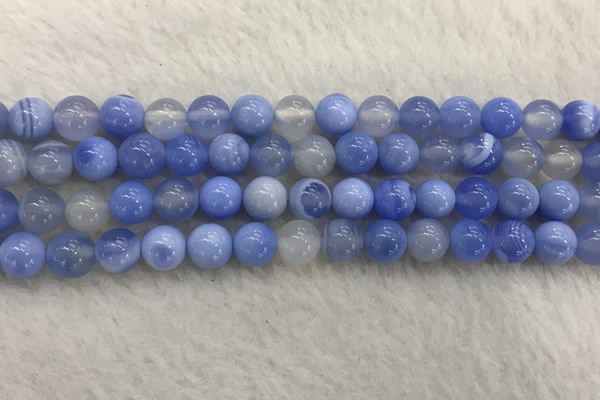 CAA2334 15.5 inches 10mm round banded agate gemstone beads