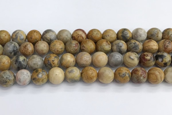 CAA2353 15.5 inches 14mm round crazy lace agate beads wholesale