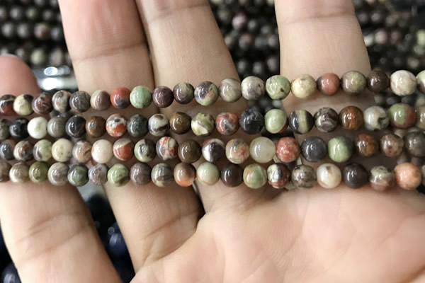 CAA2370 15.5 inches 4mm round ocean agate beads wholesale