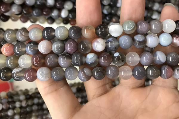 CAA2380 15.5 inches 8mm round Botswana agate beads wholesale